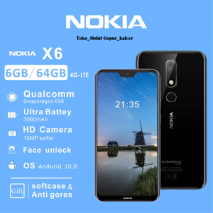 Nokia X6 (6.1 plus) | ram 6GB+rom 64GB | dual sim | type-c | garansi indonesia | hp nokia android