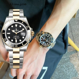 am tangan Rolex pria Rolex Submariner m126613ln-0002 Automatic 18K Gold Teflon material 41mm