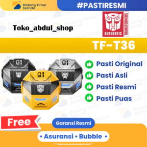 Transformers TWS TF-T36 Earphone – Bluetooth 5.4, HiFi Sound, Baterai Awet & Desain Nyaman Dipakai!